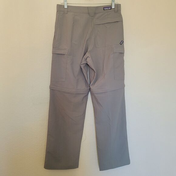 Patagonia Mens 30 Convertible Cargo Pants Zip Off Shorts Outdoor Hiking Brown - Picture 8 of 8